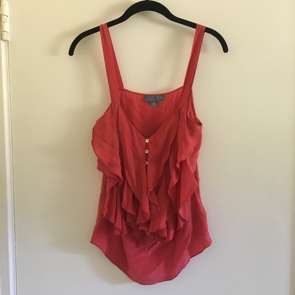 Anthropologie Tops - ONE DAY SALE! Lil Anthro Silk Ruffle Tank